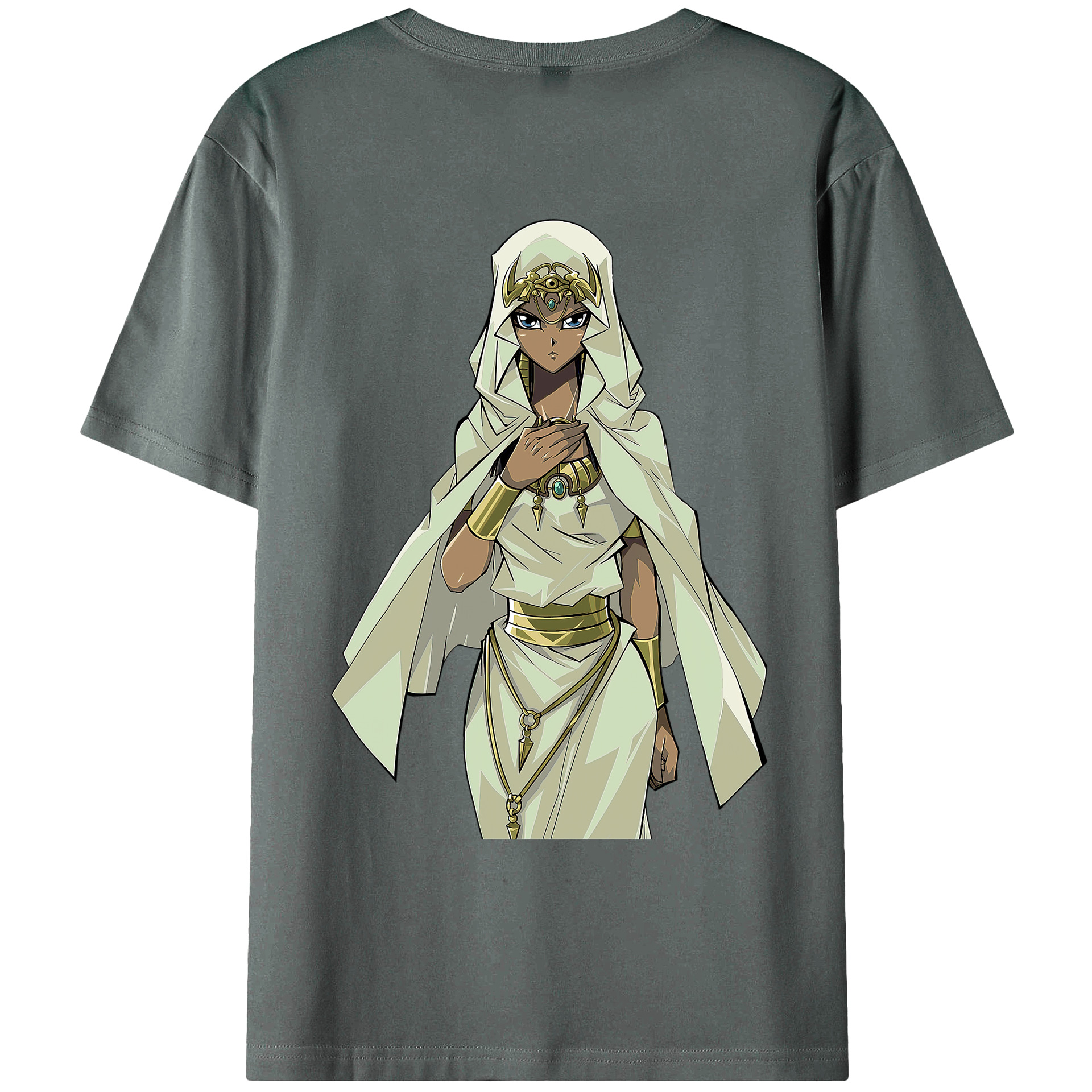 （画像用） 遊☆戯☆王 Yu-Gi-Oh! 綿100％ メンズ半袖Tシャツ（バックプリント） 通気性